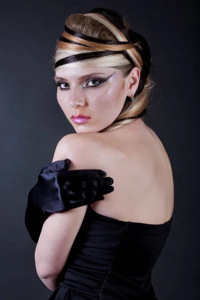 Sexy beautiful makeup artist — Stock Photo, Image