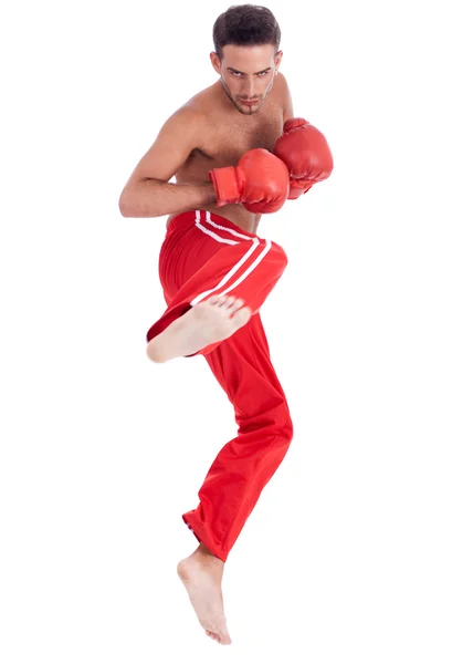 Homens de kickboxing — Fotografia de Stock