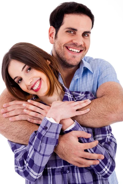 Guapo masculino abrazando mujer — Foto de Stock