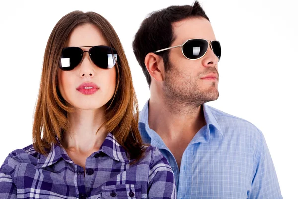Stijlvolle paar dragen van een zonnebril — Stockfoto