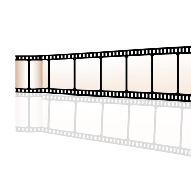 film reel on white clipart