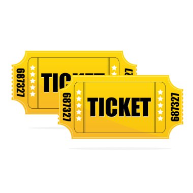 Yellow Ticket clipart