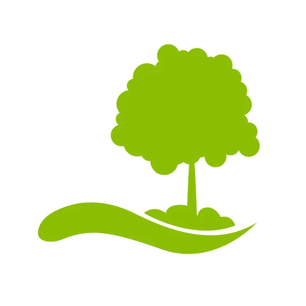 Drzewo ikona ilustracja — Zdjęcie stockowe