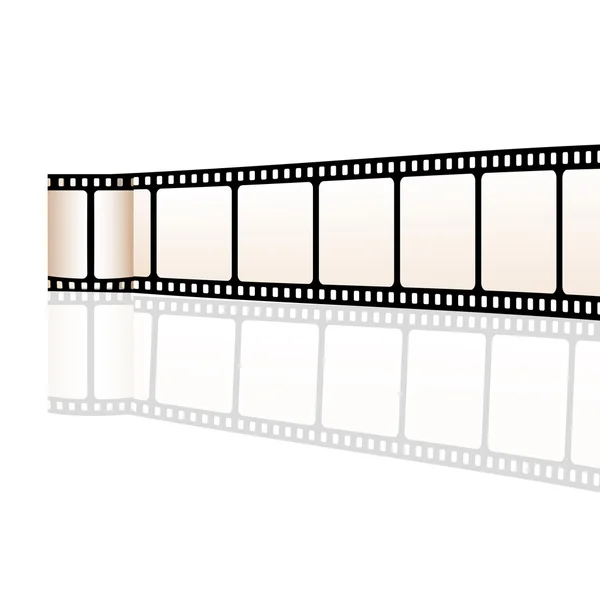 Bobina di film su bianco — Foto Stock