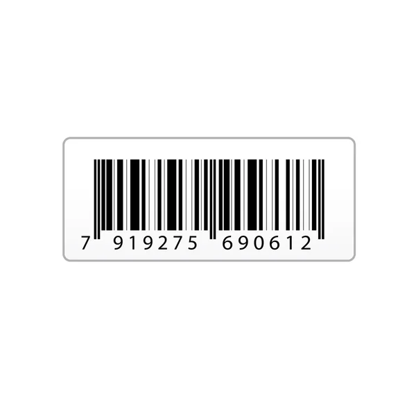 Etiqueta de código de barras — Fotografia de Stock