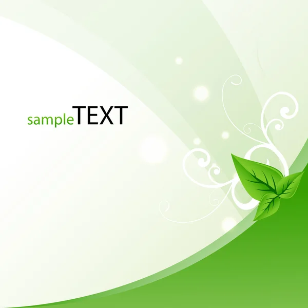 Leaf symbolising safe ecology — Stock Photo, Image