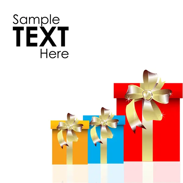 Set with gift boxes — Stock Photo, Image