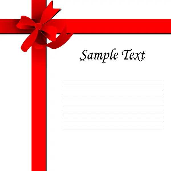Template with ribbon — Stock Photo, Image