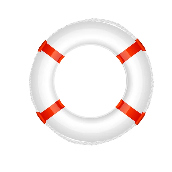 Ilustração de Lifebuoy em branco — Fotografia de Stock