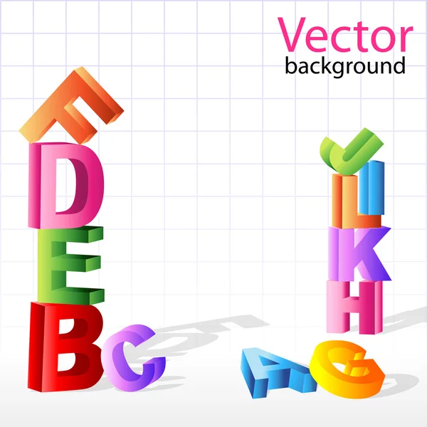 Background with alphabets — Stock Photo, Image
