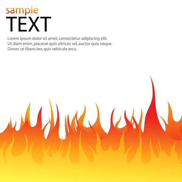 Modelo de texto de fogo — Fotografia de Stock