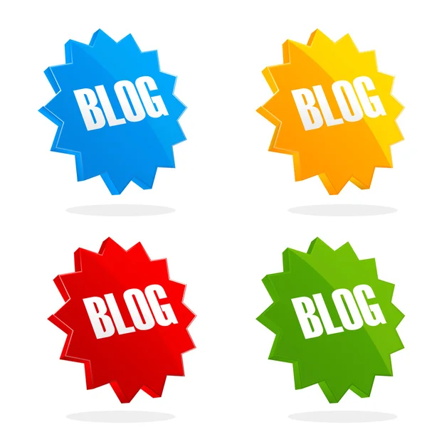 stock image Set of blog icons