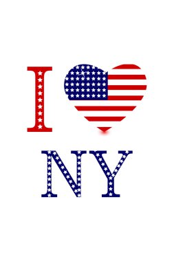 Stary i love ny clipart