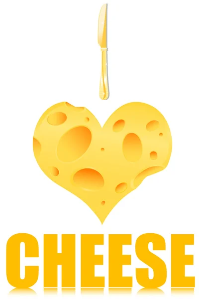 Я люблю сиру — стокове фото