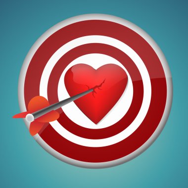 Aiming at heart clipart