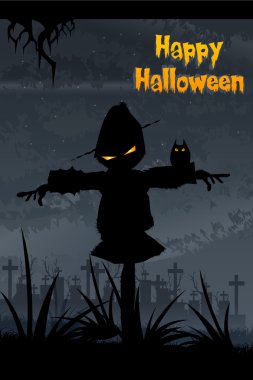 Halloween scarecrow clipart