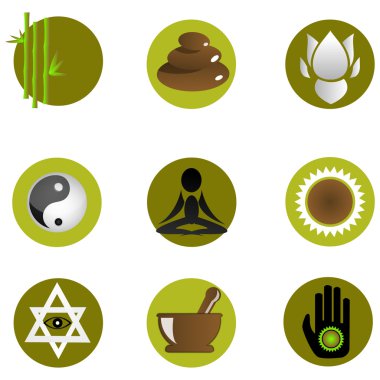 Set of spa icons clipart