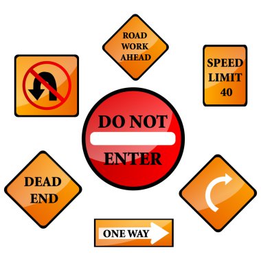 Road sign clipart