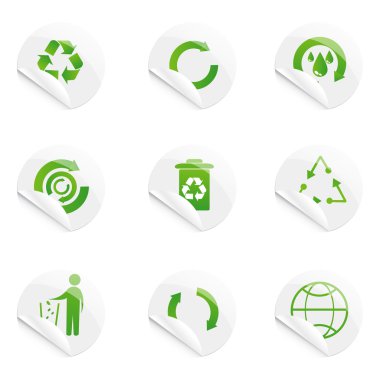 Recyle stickers clipart