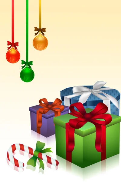 Cadeaux et décoration de Noël — Photo