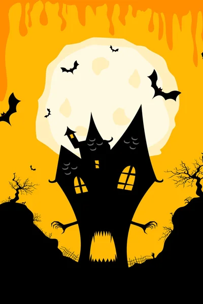 Strašidelný halloween dům — Stock fotografie
