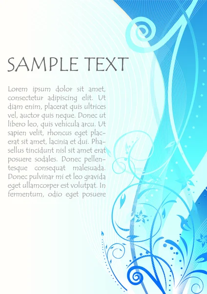Цветочный фон с текстом — стоковое фото
