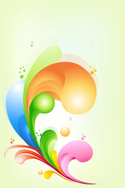 Szivárvány színű swirly háttér — Stock Fotó