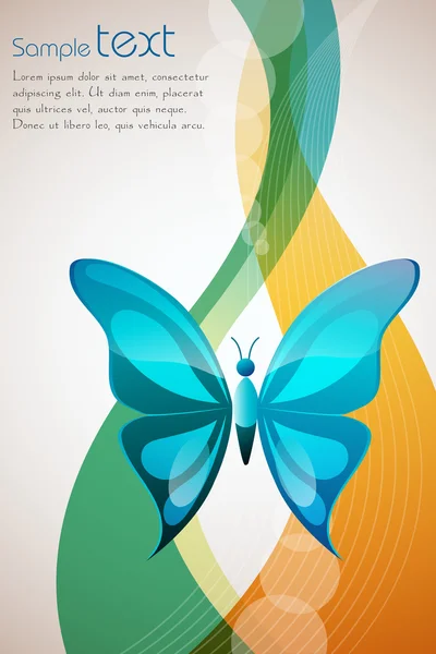 Butterfly on abstract background — Stock Photo, Image