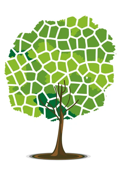Мозаичное дерево — стоковое фото