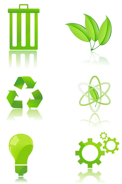 Conjunto de iconos de reciclaje — Foto de Stock