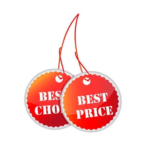Etiquetas para el mejor precio y mejor opción — Foto de Stock