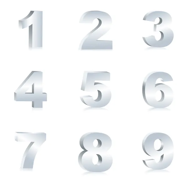 Conjunto de números — Fotografia de Stock
