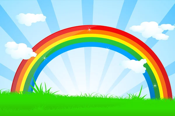 Vibrant rainbow — Stock Photo, Image