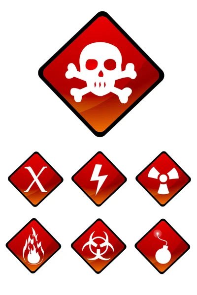 stock image Warning sign icons