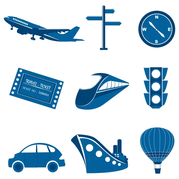 Transportation icons — Stock Photo, Image