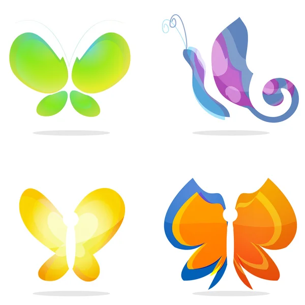 Farfalle colorate — Foto Stock