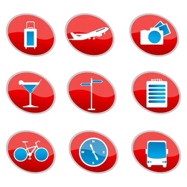 Travel icons — Stock Photo, Image