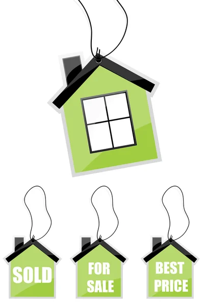 Illustration of tag of house — Stock Photo, Image