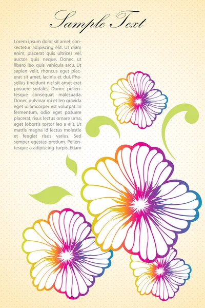 Blommig bakgrund illustration — Stockfoto