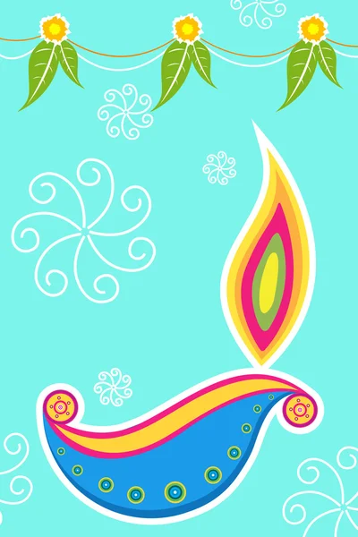 Diwali kaart — Stockfoto