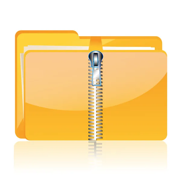 Zipped folder — Stock Photo, Image