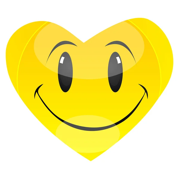 Smiley hart — Stockfoto