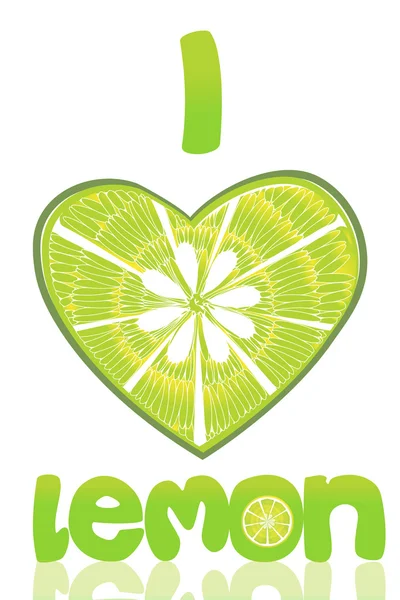 I love lemon — Stock Photo, Image