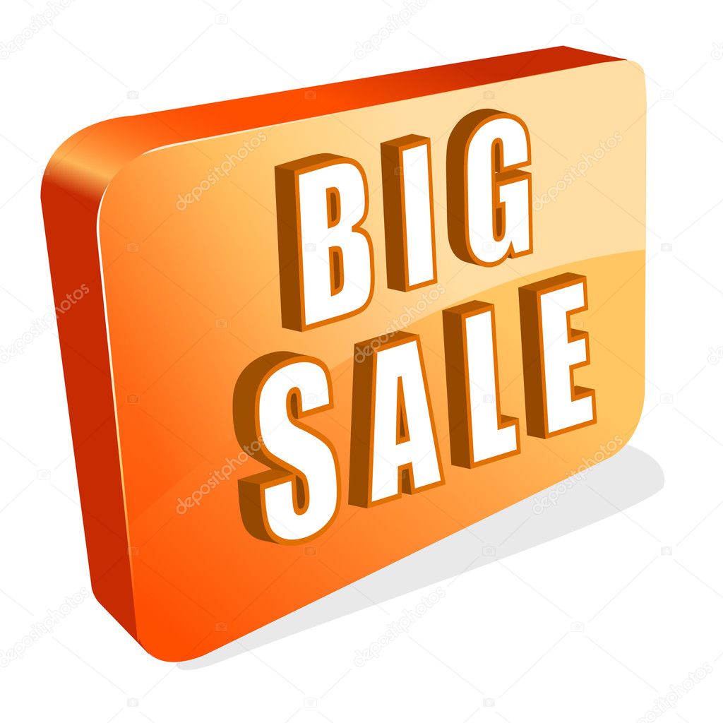Illustration of icon of big sale