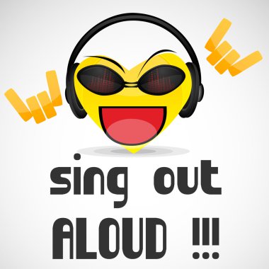 Sing out loud clipart