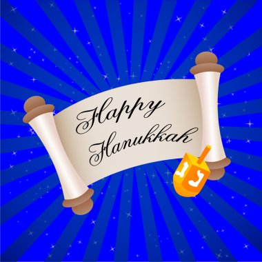 Hanukkah card clipart