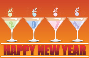 New year card clipart