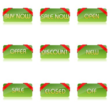 Shopping texts clipart