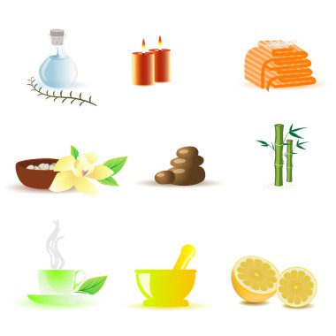 Spa icons clipart