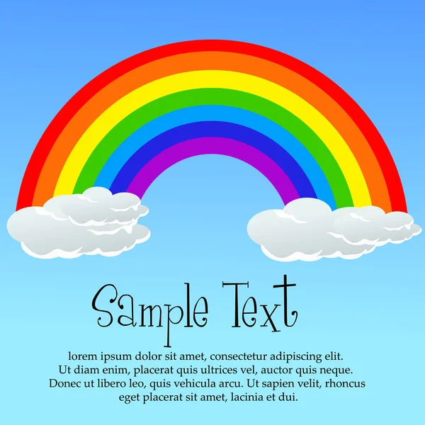 Rainbow card — Stock Photo, Image